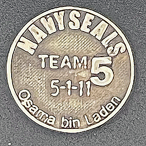 Round NAVY SEALs Team 5 Sterling Silver