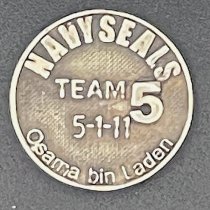 Round NAVY SEALs Team 5 Sterling Silver