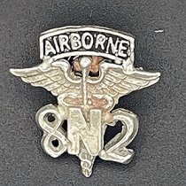 82nd AIRBORNE MEDICAL NURSE in Sterling Silver