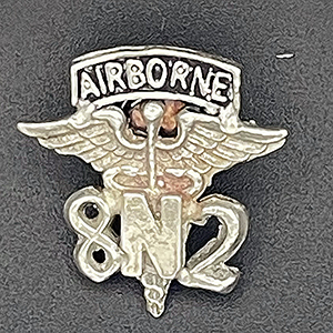 82nd AIRBORNE MEDICAL NURSE in Sterling Silver