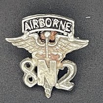 82nd AIRBORNE MEDICAL NURSE in Sterling Silver