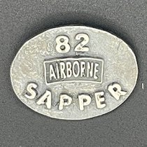 82nd AIRBORNE TAG SAPPER in Sterling Silver