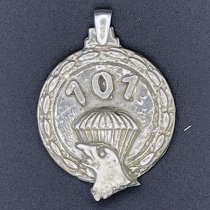 101st with CHUTE and Eagle Sterling Silver