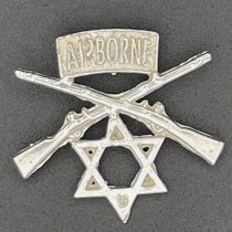 Airborne Star of David Cross Rifles Sterling Silver