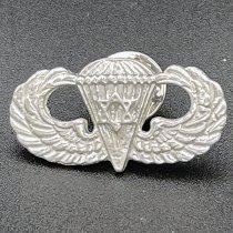 AIRBORNE WINGS WITH STAR OF DAVID in Sterling Silver