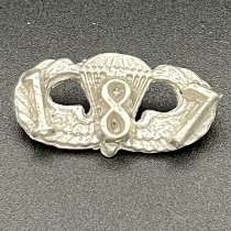 187th Airborne Wings Sterling Silver