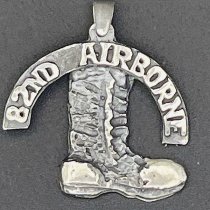 82nd Airborne Tag with Jump Boot