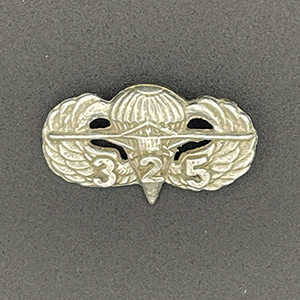 Airborne Wings 325th GLIDER in Sterling Silver