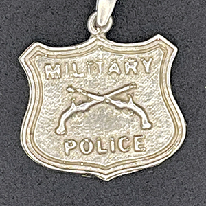 Military Police Pendant in Sterling Silver